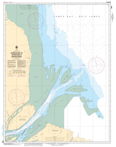 Buy map Approaches to/Approches a Moose River by Canadian Hydrographic Service