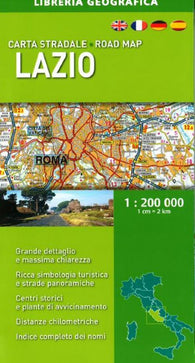 Buy map Lazio, Road Map by Libreria Geografica