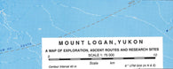 Buy map Mount Logan: A Map of Exploration, Ascent Routes and Research Sites