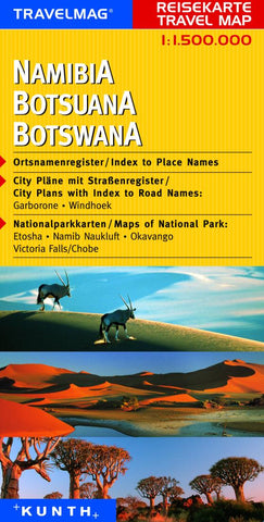Buy map Namibia and Botswana by Kunth Verlag