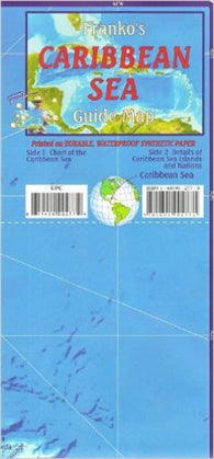 Buy map Caribbean Map, Caribbean Sea Guide, folded, 2011 by Frankos Maps Ltd.