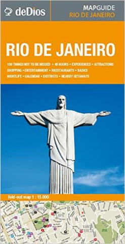 Buy map Rio de Janeiro, Brazil, English edition by deDios