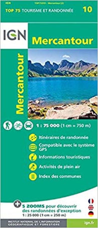Buy map Mercantour, France 1:75,000 Topographic Map #10
