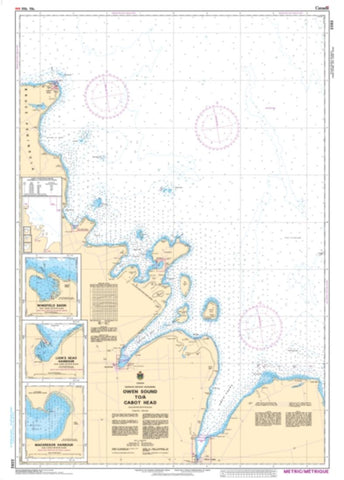 Buy map Owen Sound to/a Cabot Head by Canadian Hydrographic Service