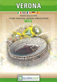 Buy map Verona, Italy by Litografia Artistica Cartografica