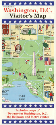 Buy map Washington, DC, Visitors Map by Carol Mendel