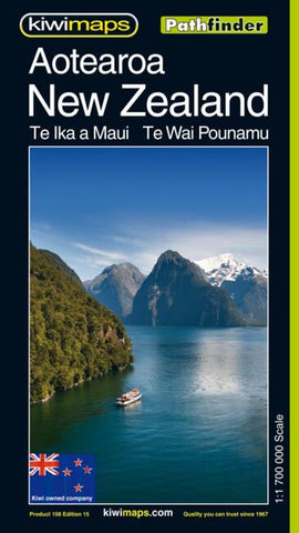 Buy map New Zealand/Aotearoa, Pathfinder Map by Kiwi Maps