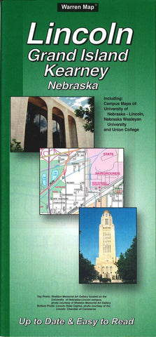Buy map Lincoln, Grand Island and Kearney, Nebraska by The Seeger Map Company Inc.