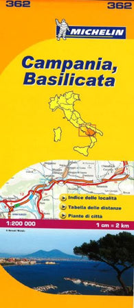Buy map Campania and Basilicata, Italy (362) by Michelin Maps and Guides