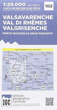 Buy map Valsavarenche Val Di Rhemes Valgrisenche