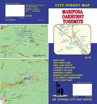 Buy map Mariposa, Oakhurst and Yosemite, California by GM Johnson