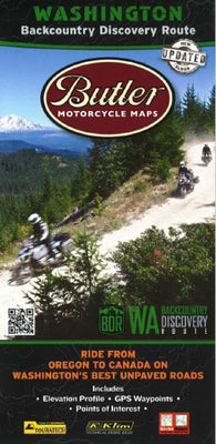 Buy map Washington BDR Map by Butler Motorcycle Maps