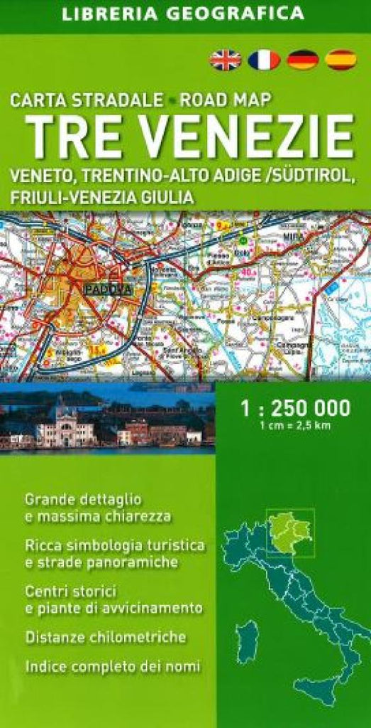 Buy map: Tre Venezie/Triveneto, Italy, Road Map by Libreria Geografica ...