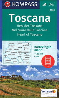Buy map Heart of Tuscany Hiking and Cycling Map