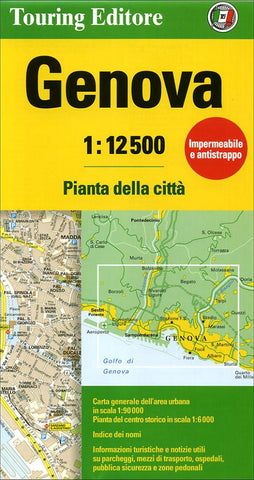 Buy map Genova, Italy by Touring Club Italiano