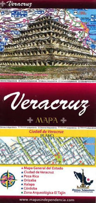 Buy map Veracruz, Mexico, State and Major Cities Map by Ediciones Independencia