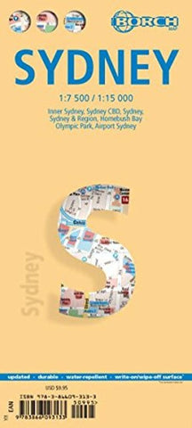 Buy map Sydney, Australia by Borch GmbH.