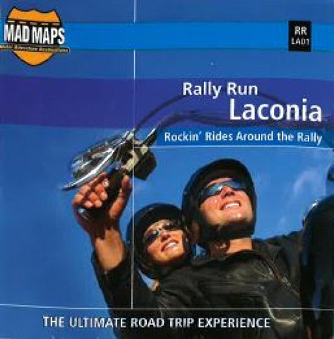 Buy map Mad Maps - Rally Run Road Trip Map - Laconia - RRLA01 by MAD Maps