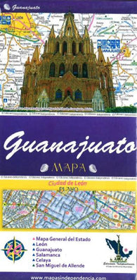 Buy map Guanajuato, Mexico, State and Major Cities Map by Ediciones Independencia
