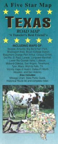 Buy map Texas by Five Star Maps, Inc.