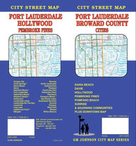 Buy map Fort Lauderdale and Broward County Cities, Florida by GM Johnson