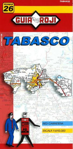 Buy map Tabasco, Mexico, State Map by Guia Roji