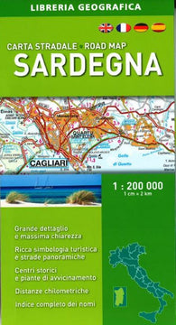 Buy map Sardinia/Sardegna, Road Map by Libreria Geografica