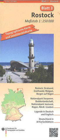 Buy map Rostock 1:250 000, blatt 3