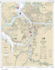 Buy map Norfolk Harbor and Elizabeth River (12253-47) by NOAA