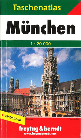 Buy map Munich, Germany, Small Pocket Atlas by Freytag-Berndt und Artaria