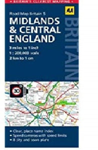 Buy map Midlands & England Central 5