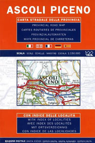 Buy map Ascoli Piceno Province, Italy by Litografia Artistica Cartografica