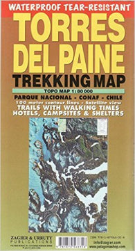 Buy map Torres del Paine by Zagier y Urruty