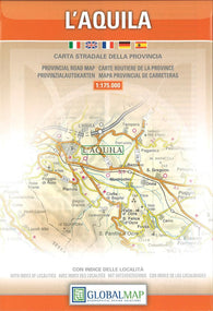 Buy map LAquila Province, Italy by Litografia Artistica Cartografica