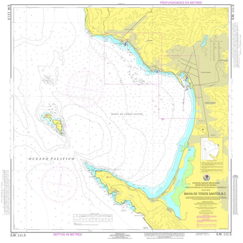 Buy map Bahia de Todos Santos by Secretaria de Marina
