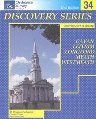 Buy map Cavan, Leitrim, Longford, Meath, Monaghan, Ireland Discovery Series #34