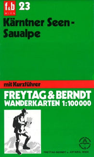 Buy map Karntner Seen and Saualpe, WK 23 by Freytag-Berndt und Artaria