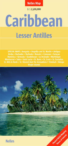 Buy map Caribbean and the Lesser Antilles by Nelles Verlag GmbH