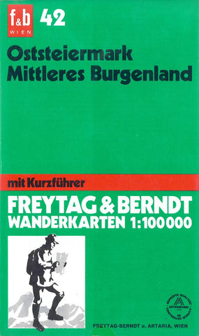 Buy map Oststeiermark Mittleres Burgenland by Freytag-Berndt und Artaria