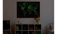 Buy map World, Glow in the Dark by Maps International Ltd.