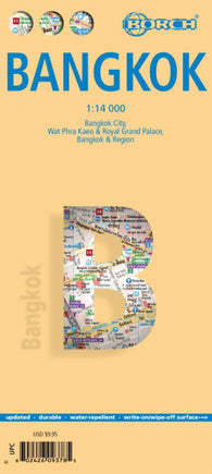 Buy map Bangkok : 1:14 000 : Bangkok City, Wat Phra Kaeo & Royal Grand Palace, Bangkok & Region