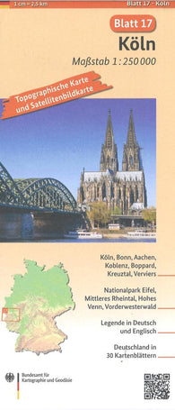 Buy map Köln 1:250 000, blatt 17