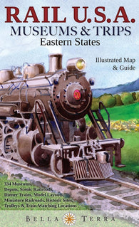 Buy map Rail U.S.A. : museums & trips : eastern states, laminated
