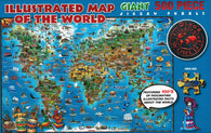 Buy map Dinos, World Puzzle by Dino Maps