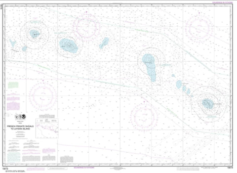 Buy map French Frigate Shoals to Laysan Island (19019-11) by NOAA