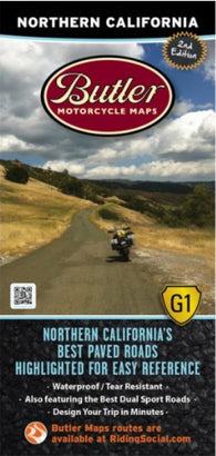 Buy map Northern California G1 Map by Butler Motorcycle Maps