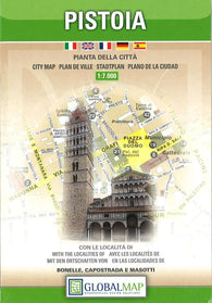 Buy map Pistoia, Italy by Litografia Artistica Cartografica