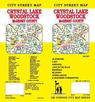 Buy map Crystal Lake, Woodstock and McHenry County, Illinois by GM Johnson