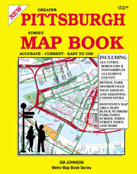 Buy map Pittsburgh, Pennsylvania, Street Atlas by GM Johnson