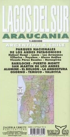 Buy map Lagos del Sur and Araucania by Zagier y Urruty
